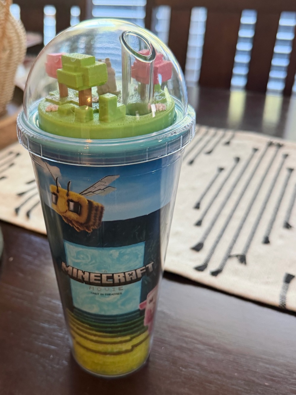 Minecraft Movie Double Wall Cup with Dome Lid